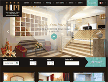 Tablet Screenshot of hotellombardia.com